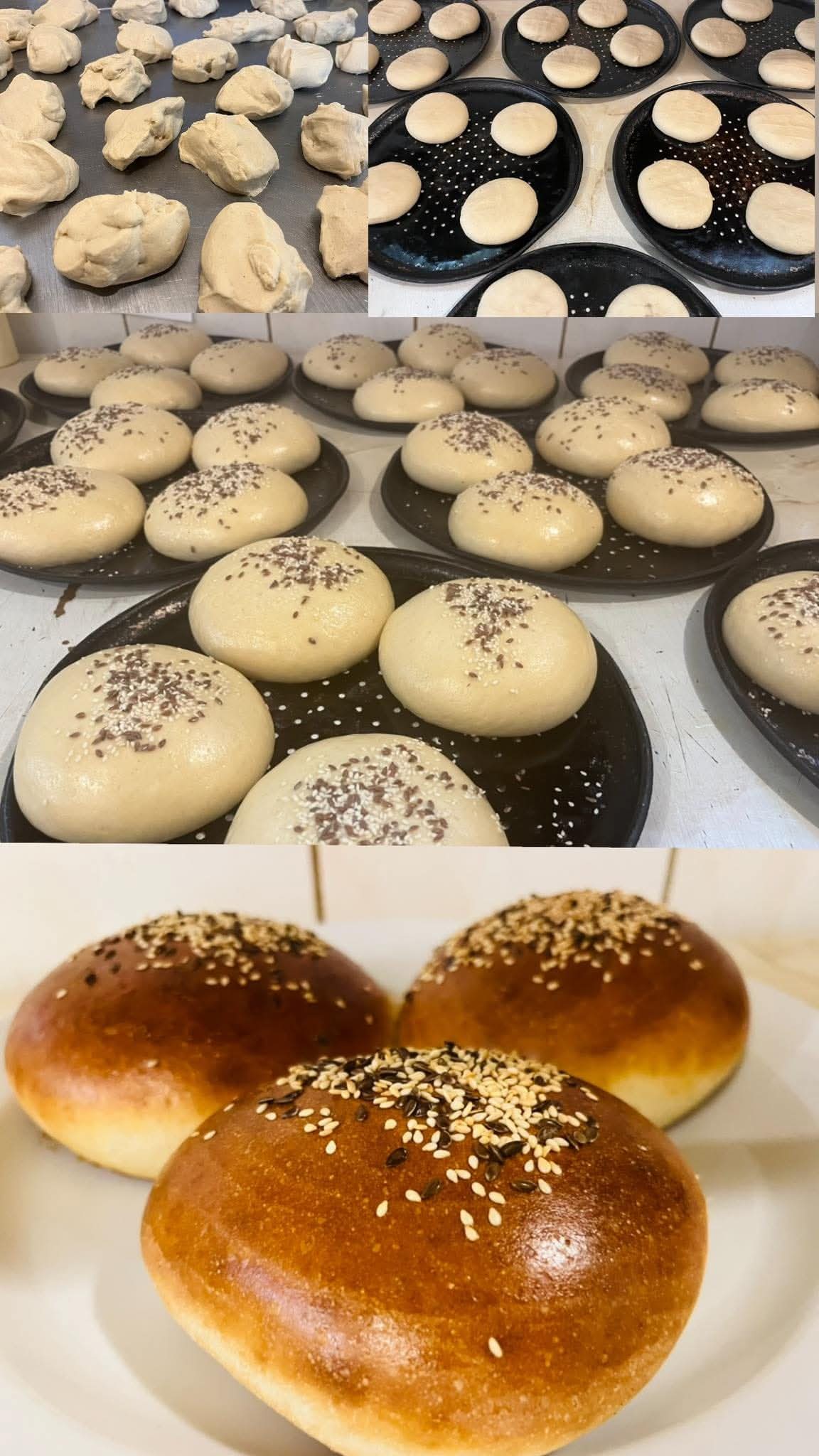 Príprava domácich žemlí na burgery v Broadway Bowling